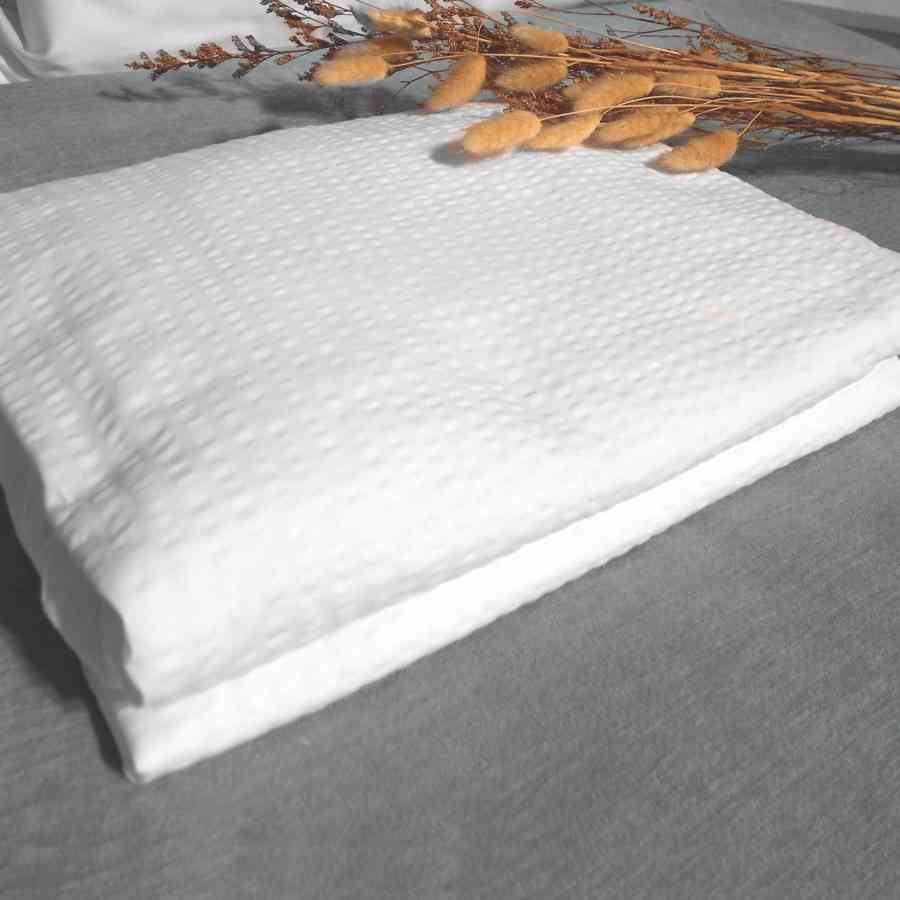 Cearceaf pat Single 100% bumbac Creponat 160x240 cm