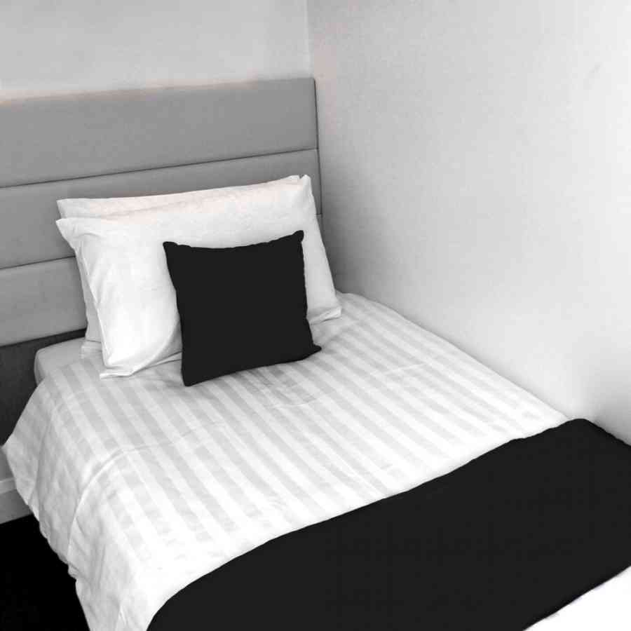 Cearceaf pat Single Satin CORSICA 160x280 cm