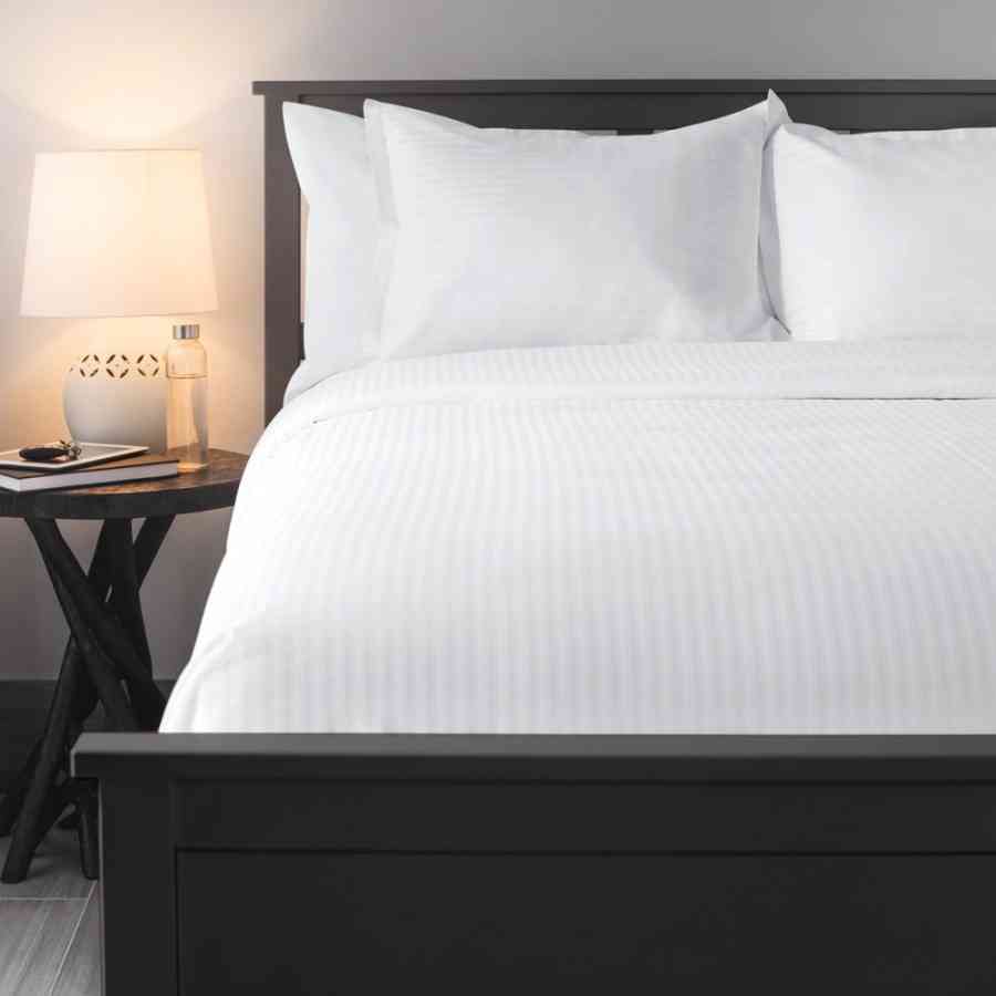 Cearceaf pat Single Satin Triana 100% bumbac 160x280 cm