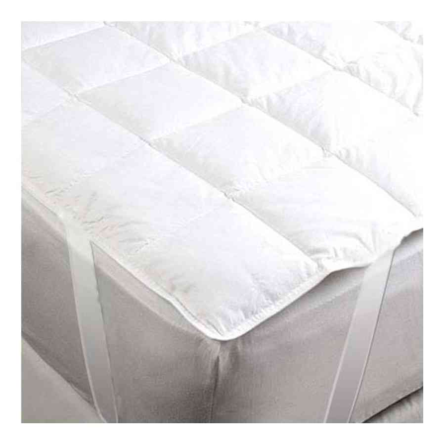 Husă matlasată Renforce din bumbac alb 90x200CM