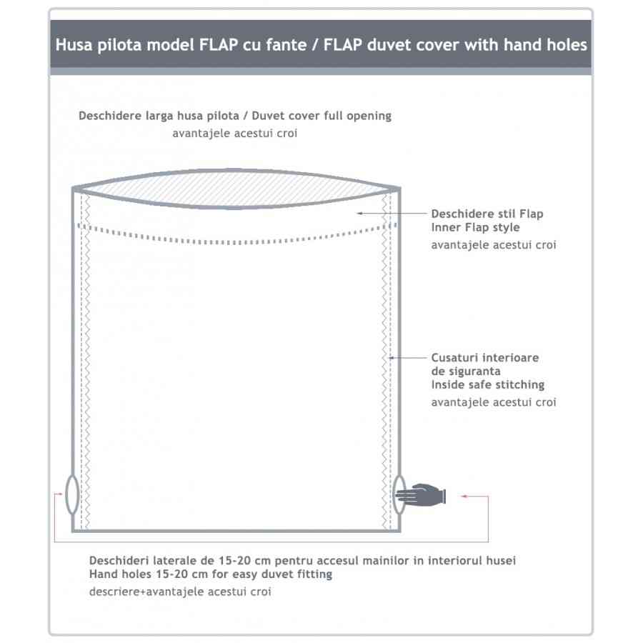 Husa pilota matrimonial Satin ROMA 200x220 cm