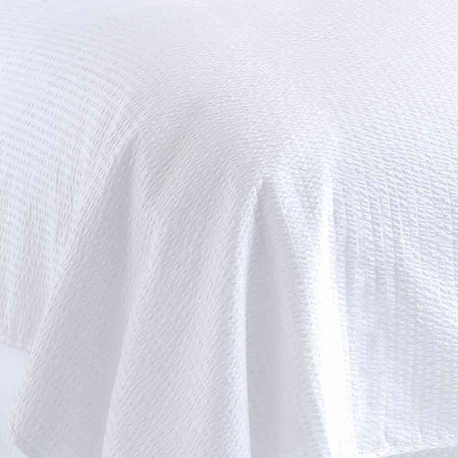 Lenjerie pat Double Creponat 100% bumbac alb