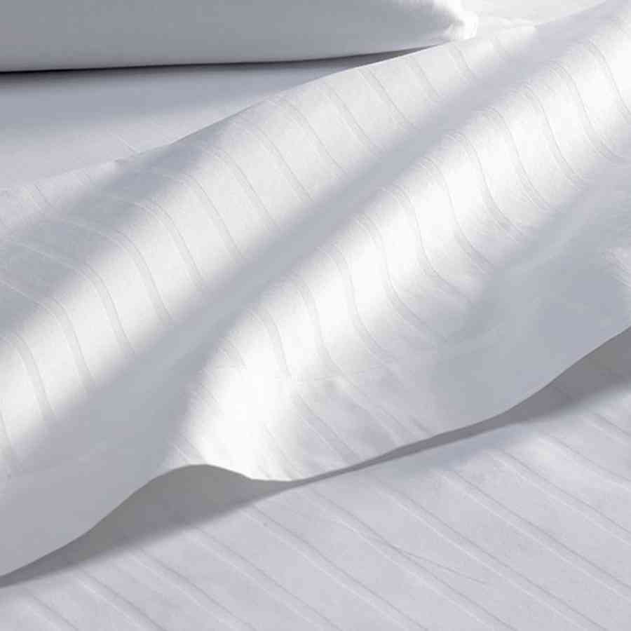 Lenjerie pat Double Satin 100% bumbac, dungi Scala