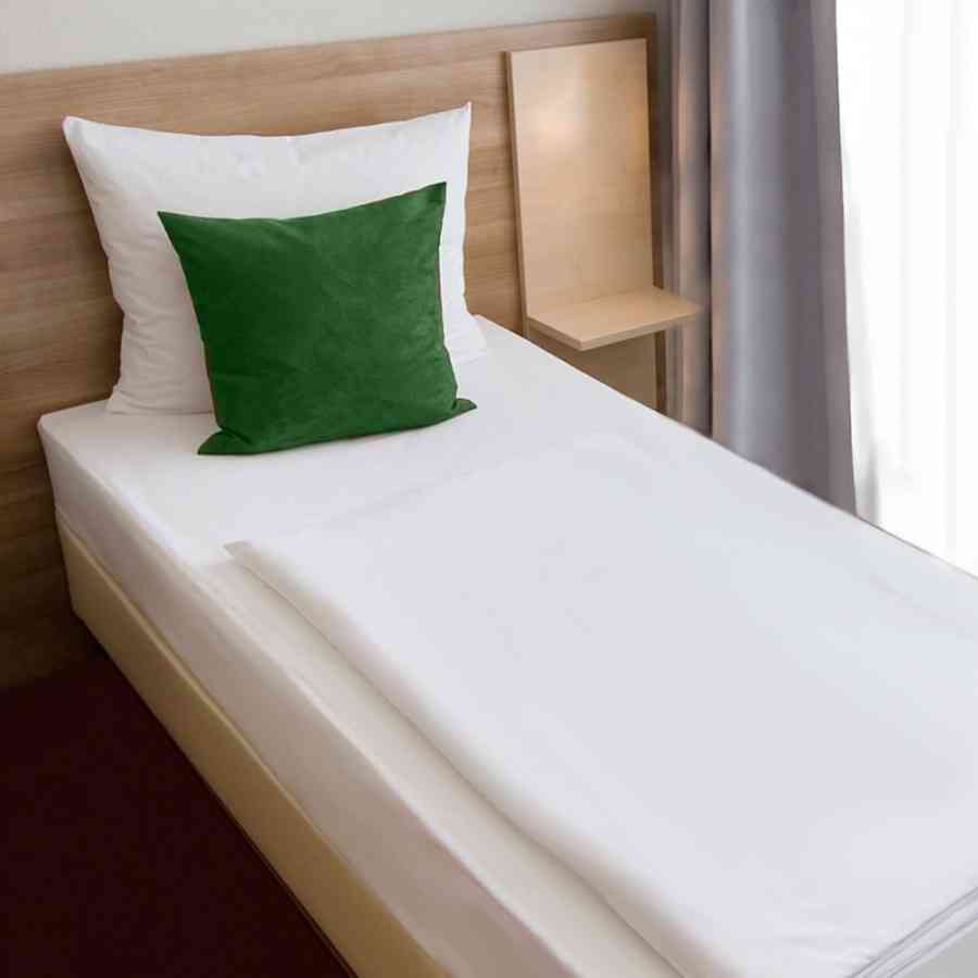 Lenjerie pat Single Satin 100%Bumbac, Plain Elina