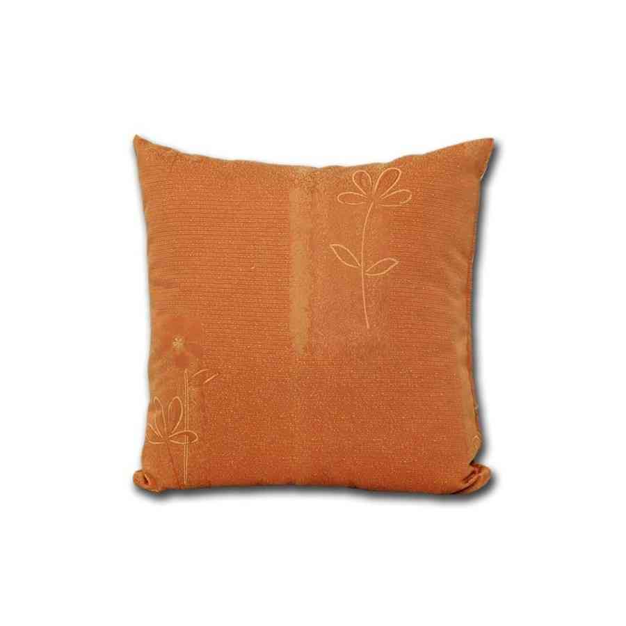 Perna decorativa Jaquard Model Floare caramiziu