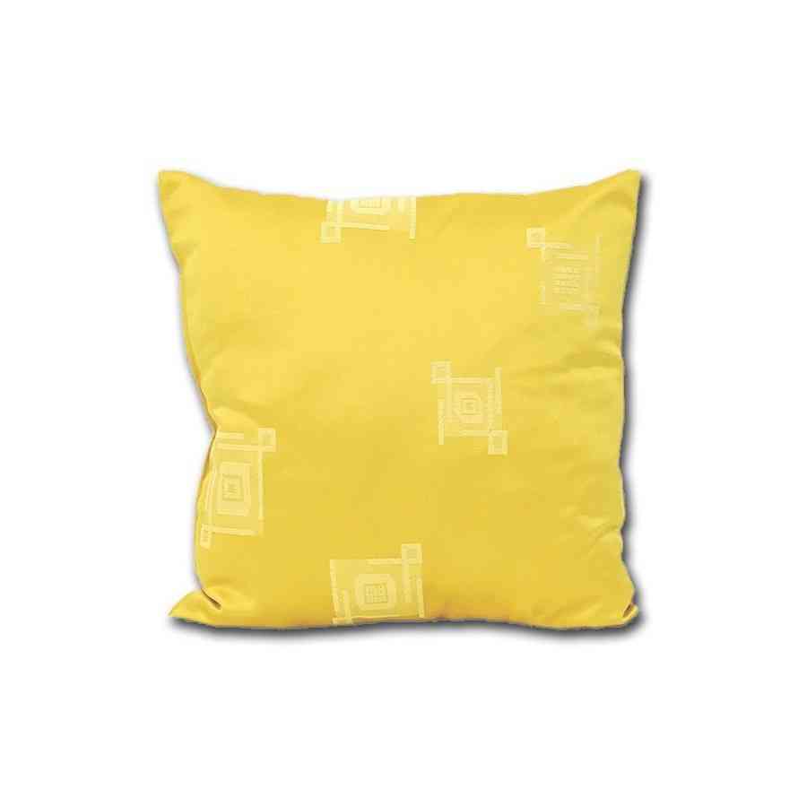 Perna decorativa Jaquard Model Patrate aurii