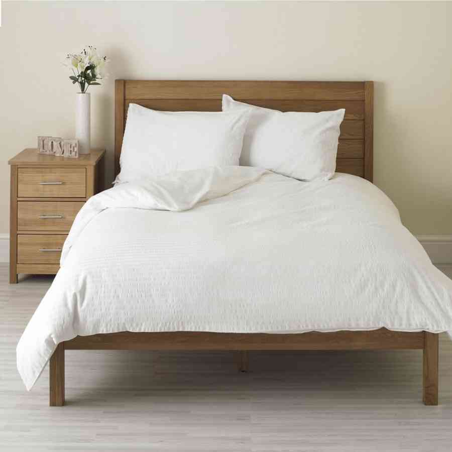 Pilota matlasata Primavara-Vara Creponat 100%bumbac alb 200X220CM