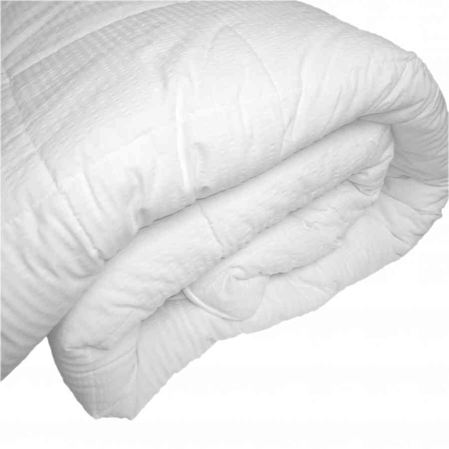 Pilota matlasata Toamna-Iarna Creponat 100%bumbac alb 150X210CM
