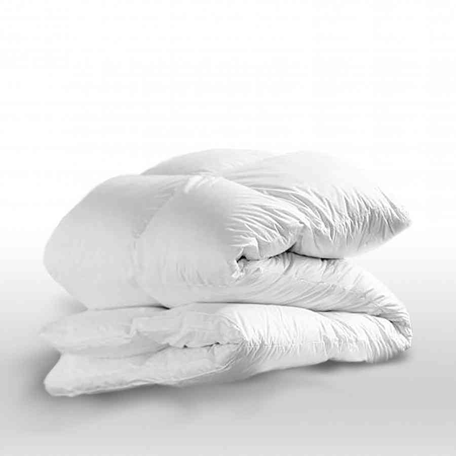 Pilota matlasata Toamna- Iarna Renforce bumbac alb 180X210CM