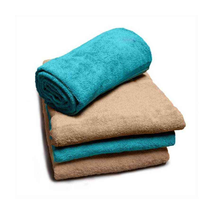 Prosop piscina 100% bumbac model Plain Turcoise 80x200cm