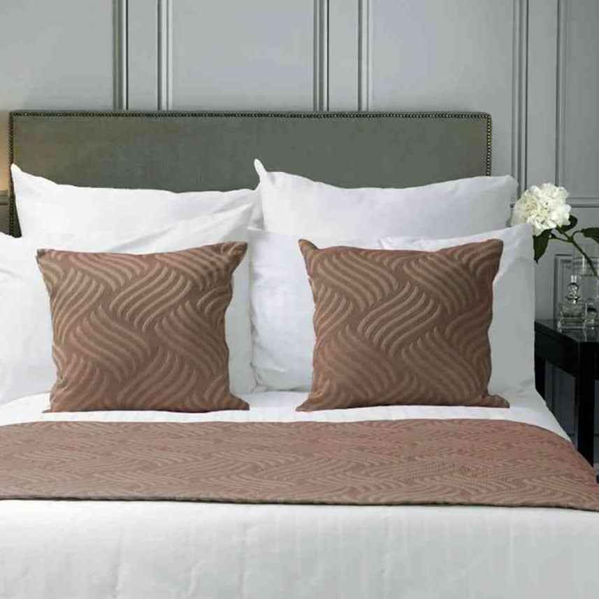Traversa de pat  Pique Anderson Weaves Cappuccino